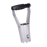 Edward Tools bulb planter with automatic release for quick bulb insertion.