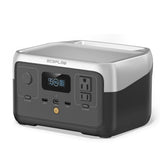 EF ECOFLOW River 2 front view showing compact portable power for outdoors
