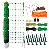 EFencSolv premium poultry netting roll in green for quick yard containment