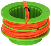 EGO Power+ AS1300 spool close-up with pre-wound line ready for quick replacement.