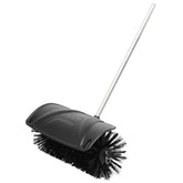 EGO Power+ BBA2100 bristle brush attached to the multi-head for quick cleanup.