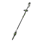 EGO Power+ pole saw with LED cut line indicator guides precise cuts in dim light