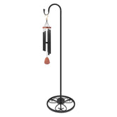 EGOMYRON 63-inch heavy-duty shepherds hook supports wind chimes with rust-resistant finish