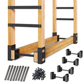 Eibikdi firewood rack outdoor keeps stacked wood tidy and ready for quick fires.