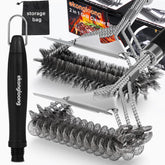 Ekongloong 18-inch grill brush with extendable handle for safe high-heat cleaning