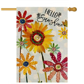 EKOREST Spring Flowers flag 28x40 double-sided for bright outdoor curb appeal.