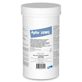 Elanco Agita 10 WG jar labeled for reliable pest control around animal housing