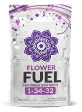 Element Nutrients Flower Fuel bottle front shows a bloom booster for larger harvests.