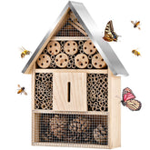 Elipark bamboo habitat for bees and butterflies in a garden scene