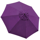 EliteShade purple 9ft canopy closeup highlighting color and fabric texture