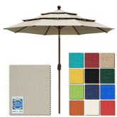 EliteShade USA 9ft umbrella top view highlights sturdy shade construction