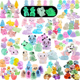ElpizoFos panda figurine glows, ideal for fairy garden displays.
