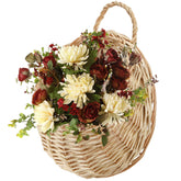 Elsjoy hanging wicker basket with eco-friendly material for indoor or outdoor use.