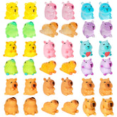 EMPHASISY mini capybara figures in classic style add whimsical charm to shelves, tables, and fairy gardens.