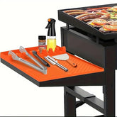 Emptycolor grill mat with Blackstone fit to keep tools organized and secure.