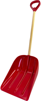 Emsco Bigfoot Poly Super Snow Scoop red body ready for high-capacity snow moves