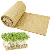 Emsiok microgreen grow mat roll 10x157in promotes seed germination with natural hemp fiber.