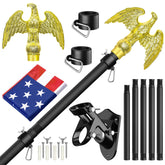 Enayplon flag pole outdoor 6ft eagle head adds bold curb appeal