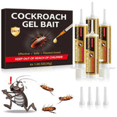 Enbabbor 4-tubes cockroach gel bait pack deters roaches in homes.
