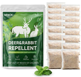 EnBABbor deer and rabbit repellent pouches in packaging protect plants with a deterrent
