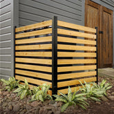 Enclo Charleston cedar wood privacy panel assembled for backyard privacy and aesthetic appeal.