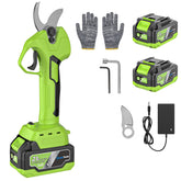 EnduTools electric pruning shears in hand delivering precise pruning on branches