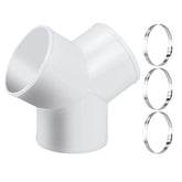 Enenes duct splitter 6-inch 3-way for smooth venting and easy installation