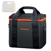 EnginStar carrying case interior dimensions shown for a snug fit of the 300W battery packs.