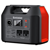 EnginStar portable power station front view powering devices outdoors