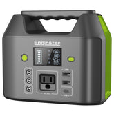 EnginStar portable power station front view powering outdoor devices
