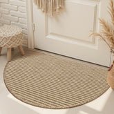 Engiw jute front door mat texture close-up showing natural fibers and weave.
