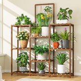 EnHomee 8-Tier Plant Stand displaying ample capacity for many indoor plants.