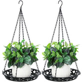 Enhon plant hanger 12inch metal offers sturdy indoor/outdoor support for heavy plants.