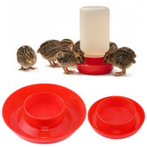 Enhon quail waterer base with drowning prevention for safe hydration.