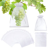 ENNIYU fruit netting bag 6x9 drawstring protects fruits with breathable mesh