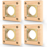 Ensayeer predator guard with copper portal protects birdhouse entrance while allowing easy access.