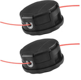 Envanptaz SRM-225 two-pack head front view, durable replacement for Echo straight-shaft trimmers.