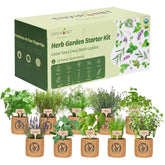 Environet 10 Indoor Herb Garden Kit with burlap pots keeps fresh herbs within reach.
