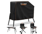 Enzeno grill cover on Blackstone 22-inch front view shields from rain.