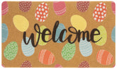 Eohak Easter welcome doormat at the front door, durable and inviting for busy entryways