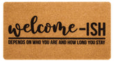 Eohak Welcome-Ish front door mat with inviting design for all seasons.