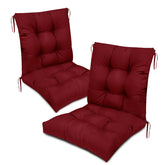 Eoieov burgundy outdoor chair cushion front view for cozy seating.
