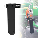 EONECROSS universal chainsaw holder on a tractor securely stores a 20-inch saw for transport