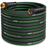 EOOIO heavy-duty garden hose 100ft ready for outdoor watering and easy transport