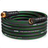 EOOIO heavy-duty garden hose 25ft coil for easy storage and quick watering