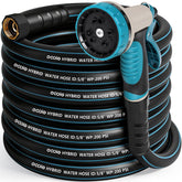 EOOIO heavy-duty garden hose 50 ft for easy, kink-free watering.