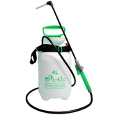 ePizdiz watering can device in green for hanging baskets, mess-free watering.