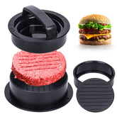 EPPARN Burger Press bottom plate shapes uniform buns-size patties for even grilling.