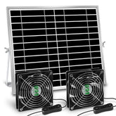 erifyng solar dual 5in fan in coop ventilation boosts airflow under sun