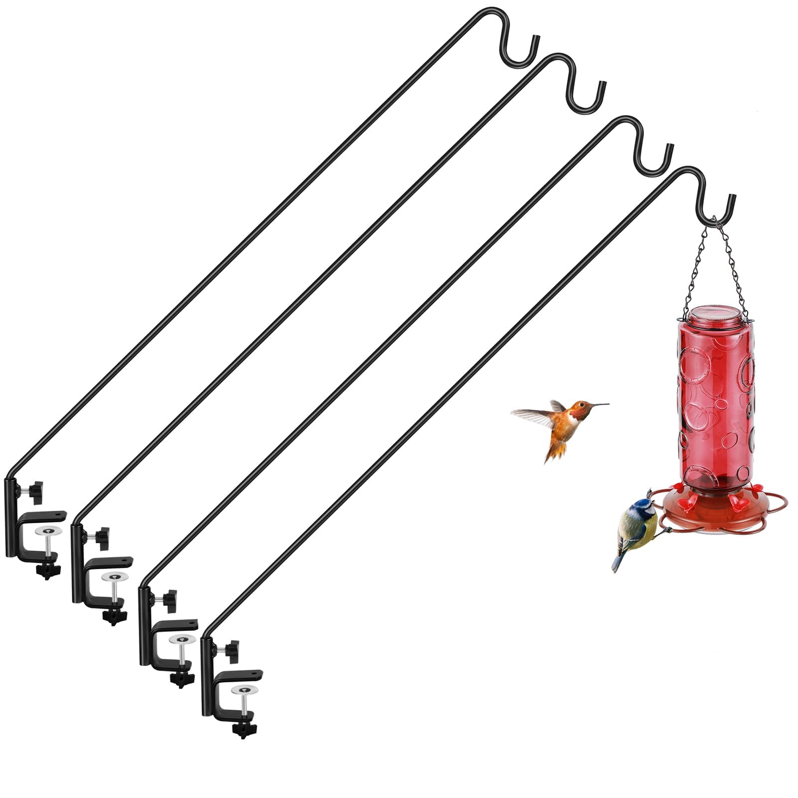 ERYTLLY deck hook with a 28-inch extendable arm for versatile outdoor hanging.